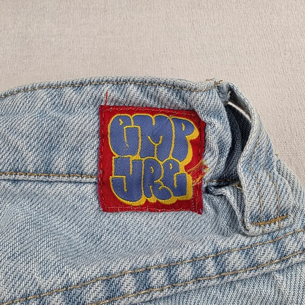 Empyre Kids Baggy Skate Jeans Light Wash Denim Size 25 Adjustable Streetwear